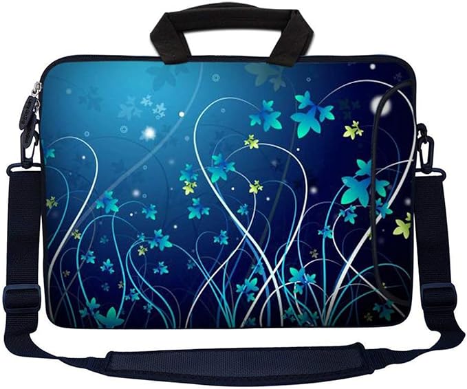 LSS 13.3 inch Laptop Sleeve Bag Carrying Case Pouch w/Handle & Adjustable Shoulder Strap