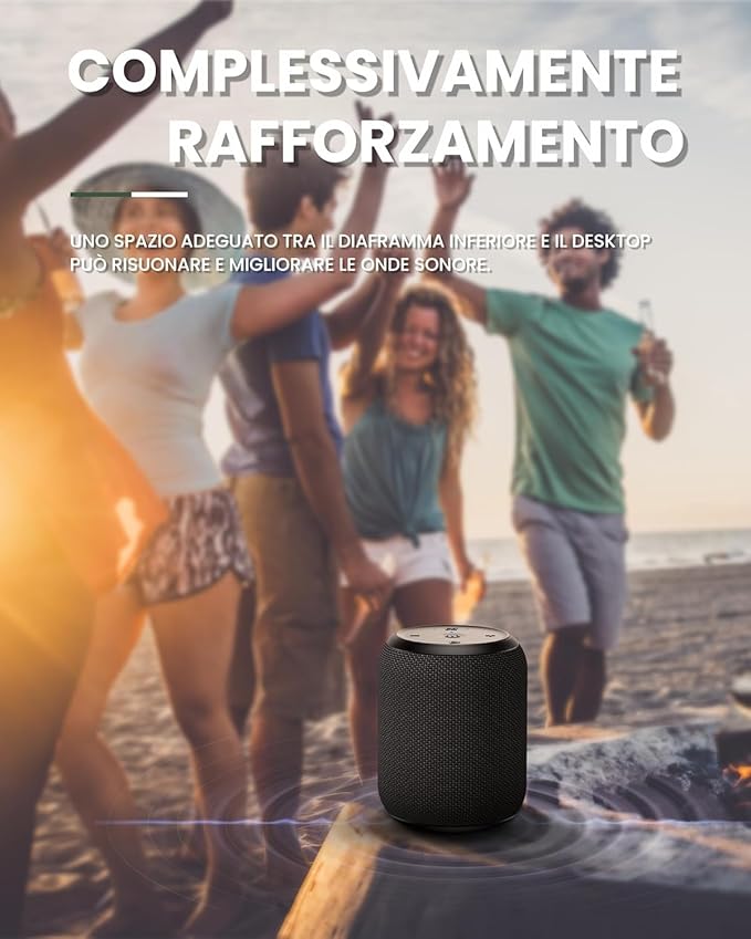NOTABRICK Bluetooth Speaker with15W, IPX67 Waterproof Portable Speakers Bluetooth Wireless V5.0, Stereo Sound, Active Extra Bass, Double Pairing, for Party, Home Theater, Game Theater