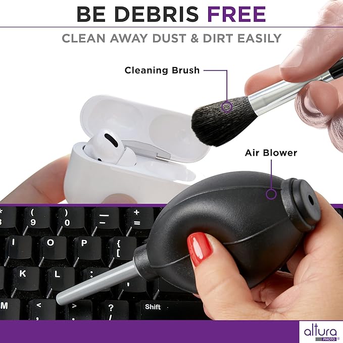 Keyboard Cleaner & Laptop Cleaning Kit - All-In-One Electronic Screen Cleaner for Computer, PC, MacBook, iPhone, Camera Accessories - Gifts for Gamers Men, Stocking Stuffers for College Tech Guy Geeks - Image 5