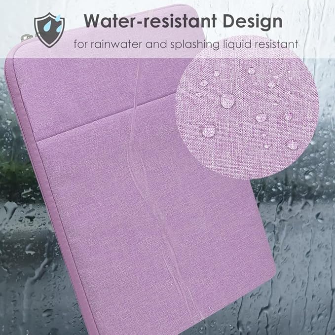 ProElife 13-Inch Laptop Sleeve Case for 2023 2022 MacBook Air 13.6 inch with Apple M2 Chip & MacBook Pro 13.3 inch with Apple M2 Chip Accessory Traveling Carrying Canvas Bag Cover Simple Case (Purple)
