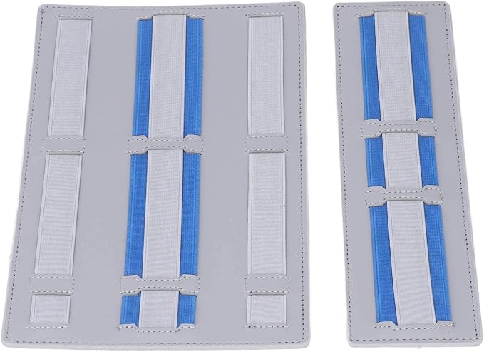 Portable Electronic Organizer Foldable Adhesive Tech Storage for Laptop Notebook Cable Wireless Plywood PU Leather 26x16cm 26x7cm (Gray)