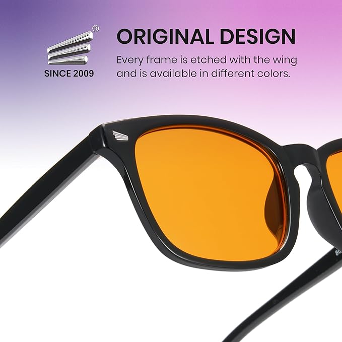 Cyxus Blue Light Glasses Men Women Reduce Eye Strain UV Blocking for Office Work Computer Screen 8082
