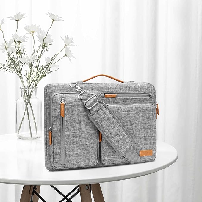 MOSISO 360 Protective Laptop Shoulder Bag,13 inch Computer Bags Compatible with MacBook Neo 13 inch 2026/Air M5 M4 M3 M2 M1/Pro 13 2026-2016,Side Open Messenger Bag with 4 Zipper Pockets, Gray