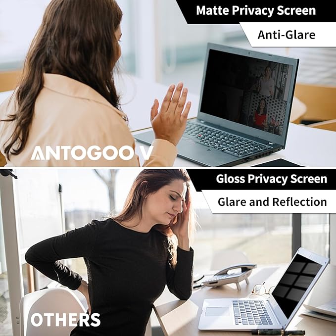 2 Pack Privacy Screen Compatible with MacBook Pro 14 Inch Screen Protector (2021-2025, M1, M2, M3, M4, M5, Pro/Max, Laptop Privacy Screen Shield Matte Anti Blue Light Glare Film for MBP 14.2''