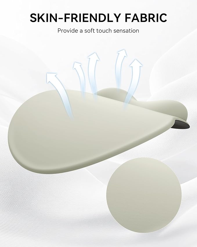 Laborio Mouse Pad with Wrist Rest, Ergonomic Mouse Pads for Desk, Office Non-Slip Mousepad with Gel Wrist Support(Light Green, 10.6''L x 9''W)