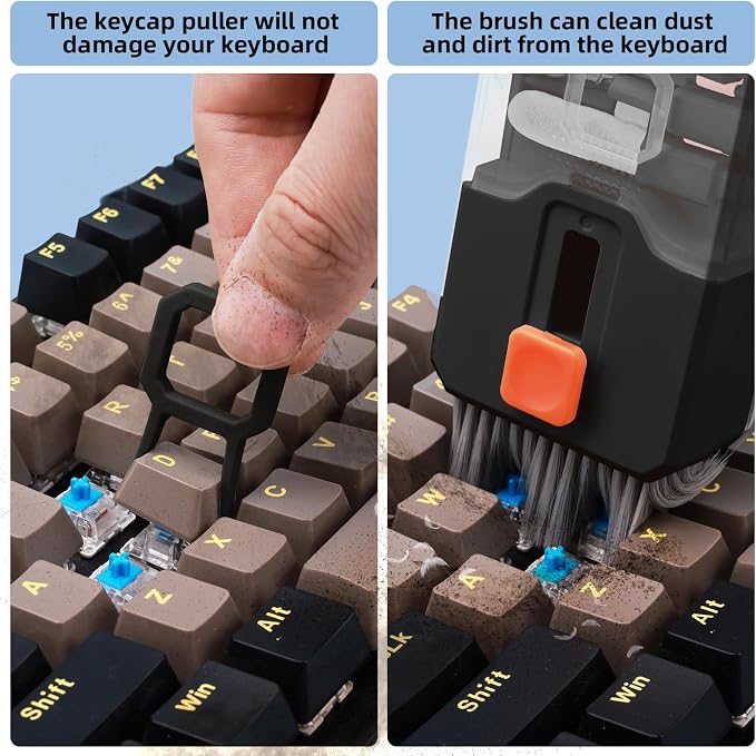 Ordilend All-in-1 Keyboard Cleaner and Laptop Cleaning Kit - Professional Computer Screen-Safe Tools for MacBook and Electronics - Portable Brush Set for Gamers and Remote Professionals - Image 2