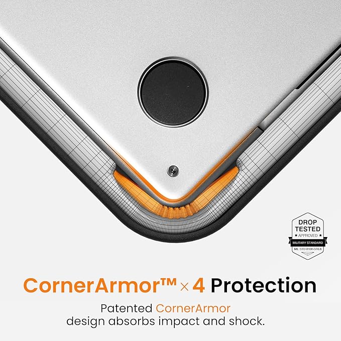 tomtoc Essence-A35 360 Protective Laptop Sleeve for 15.6-16.2 Inch HP Lenovo Acer ASUS Dell Laptop, Water-Resistant Case with CornerArmor