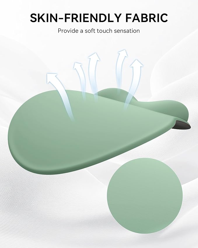 Mouse Pad with Wrist Rest, Ergonomic Mouse Pads for Desk, Office Non-Slip Mousepad with Gel Wrist Support(Green, 10.6''L x 9''W)