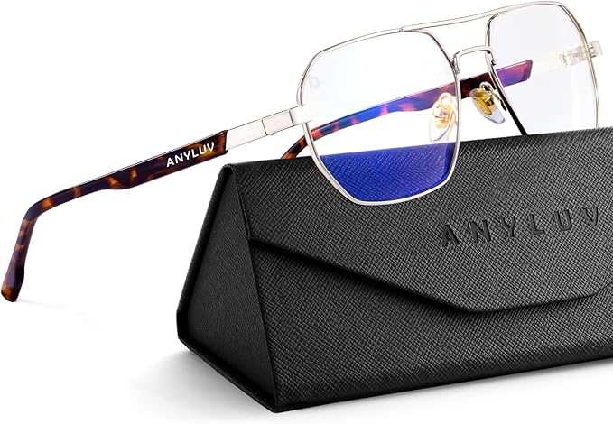ANYLUV Blue Light Glasses for Woman/Men, Blue Light Blocking Glasses Women Computer Gaming Glasses for Eye Protection
