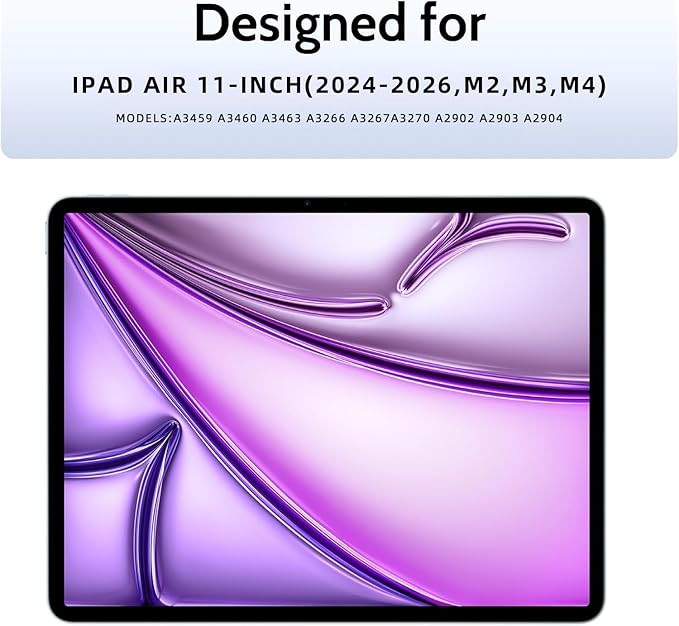 Peslv 2 Pack Magnetic Paperfilm for iPad Air 11 Inch (2024-2026, M2 M3 M4), Feel Like Writing Drawing On Paper, Matte Removable Anti Glare Fingerprint Screen Protector Blue Light Filter