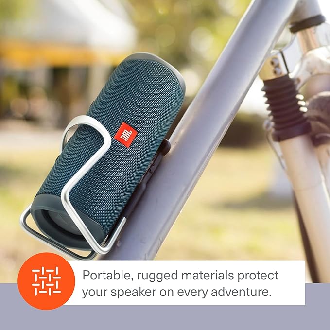 JBL Flip 5 (Teal) + Bundle with divvi! Protective Hardshell Case