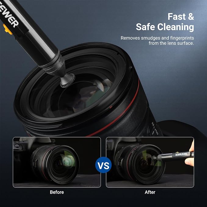 NEEWER 2 in 1 Camera Lens Cleaning Accessories Kit for Electronics, Phones, Tablets, Laptops, 1x Double Head Lens Brush Pen + 1x Cleaning Cloth, HM-51 - Image 5