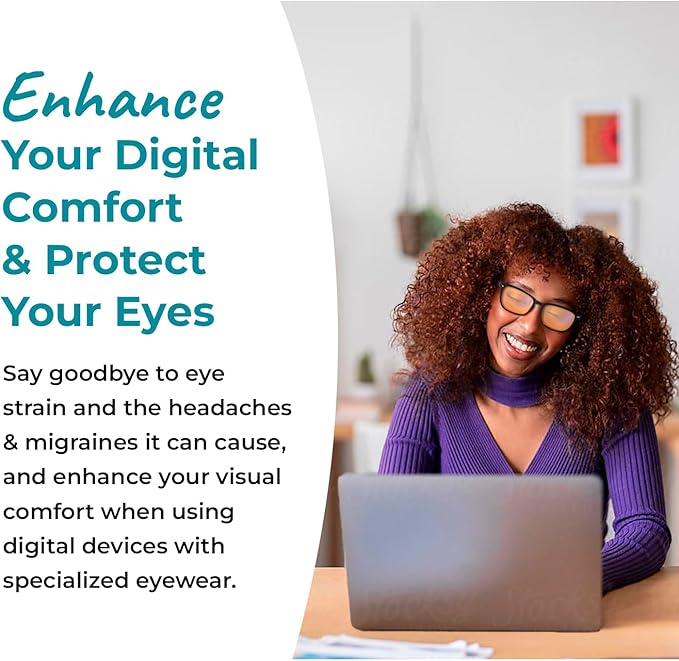 Sleep ZM Blue Light Blocking & Light Sensitivity Glasses - 8 Lens Types for Comfort, Relaxation, Sleep & Relief - 50+ Styles