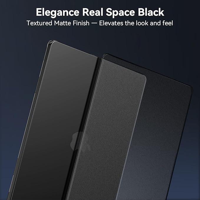 EooCoo Case Compatible with MacBook Pro 14 inch M5 2026-2021 M4 M3 M2 M1 Pro/Max Chip, Official Color-Matched Armor, Frosted Hard Shell Cases with Keyboard Cover, Screen Protector - Matte Space Black