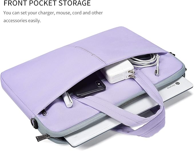14 Inch Laptop Sleeve Bag for 13.5-14.8 Surface Laptop 7/6/5/4, HP Lenovo Acer ASUS Chromebook 14/ Stream/IdeaPad Case, Purple