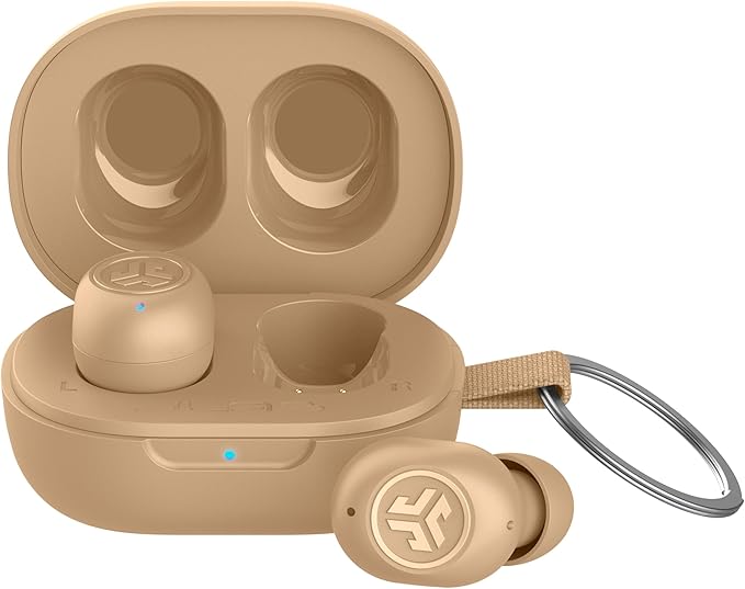 JLab JBuds Mini Tones True Wireless Bluetooth Earbuds with Charging Case, (728 N), IP55 Sweat and Dust Proof, Bluetooth Multipoint, Be Aware Audio, 3 EQ Sound Settings, Crystal Clear Calls