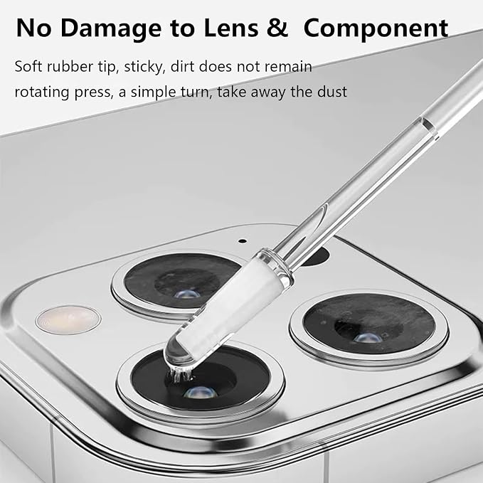 24pcs Camera Lens Cleaning Kit Compatible with iPhone 17, Camera Lens Cleaner Rods, Electronics Dust Removal Sticks for Phones Lens, Internal Components, PCBs - PET Professional Tool - Image 4