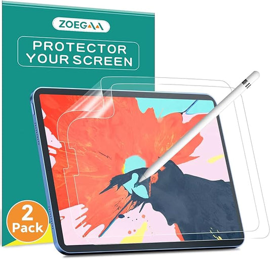 ZOEGAA (2 Pack Paper Screen Protector for iPad 9th 8th 7th Generation 10.2 inch 2021/2020/2019 Release,Screen Protector iPad 9th 8th Compatible with Apple Pencil Write, Draw and Sketch Like on Paper