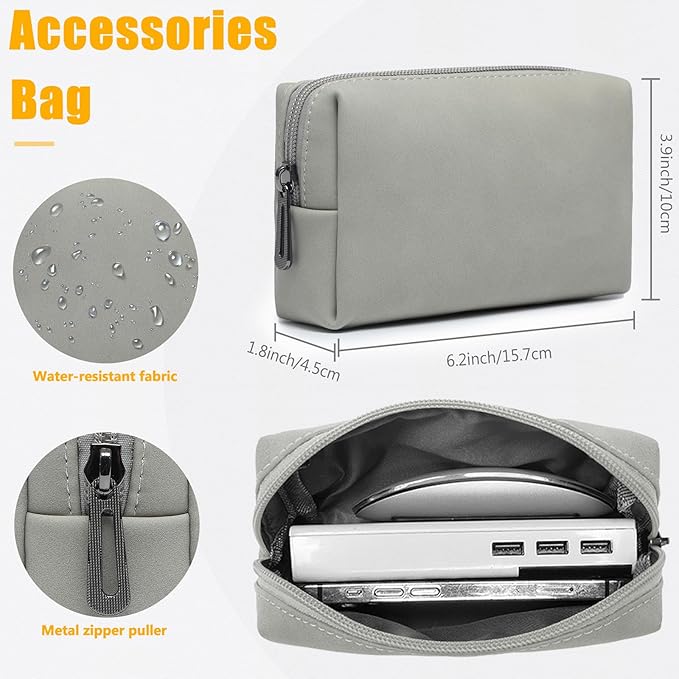 HYZUO 15 Inch Laptop Case Bag Sleeve with Stand for MacBook Air 15 M5 M4 A3241 M3 A3114 M2 A2941 2026-2023, 15" Surface Laptop 7/6/5/4/3, MacBook Pro 15 A1990 A1707 2019-2016, Light Gray