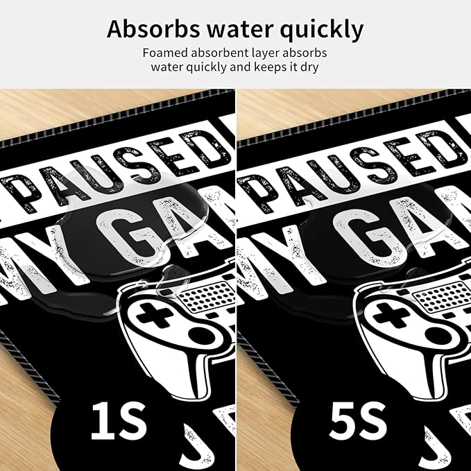 Desk Mat,Big Desk Pad,31.5 x 11.5in Extended Gaming Mouse Pad,Large Mouse Pad for Desk Rubber Base Mousepad with Stitched Edges,Keyboard Mouse Mat for Work Game Office Home - NO Game