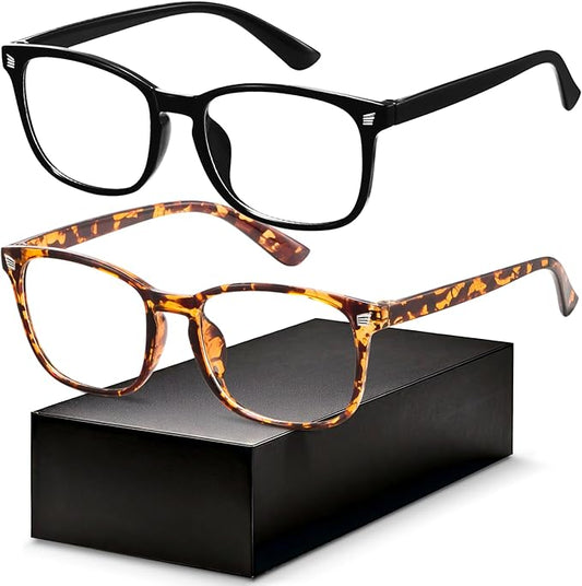 Gaoye Eyewear Frames for Men - Blue Light Blocking Square Glasses, Anti UV Ray Computer Gaming, Blue Blockers for Women