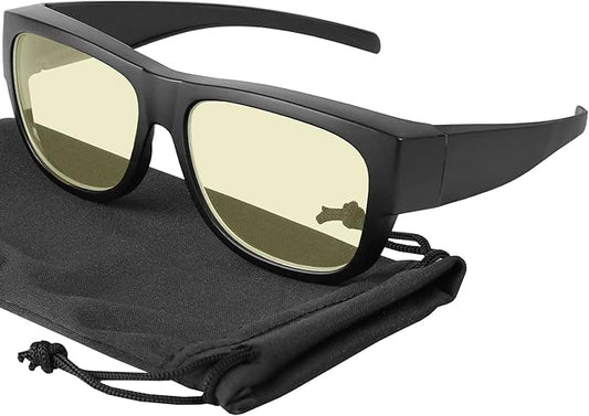 Yogo Vision Fit Over Blue Light Blocking Glasses and Computer Eyewear Wear Over Your Eyeglasses and Readers