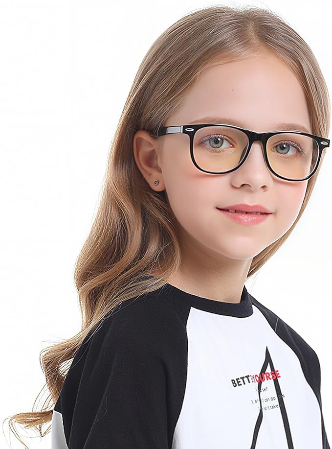 Okany Blue Light Glasses for Kids 3 Pack Anti Glare & Eye Strain Glasses Computer TV Phone Tablets UV Protection Glasses