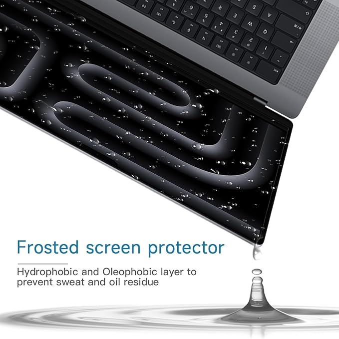 2 Pack Compatible with MacBook Pro 14 Inch Screen Protector (M5, M4, M3, M2, M1, Pro/Max), Anti Glare Scratch Matte Screen Protector for MBP 14.2''(2021-2025)