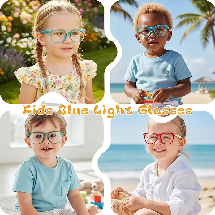 CHEERS DEVICES Blue Light Blocking Glasses for Kids Boys Girls Teens - Computer Glasses with Unbreakable Frame and Anti-Glare