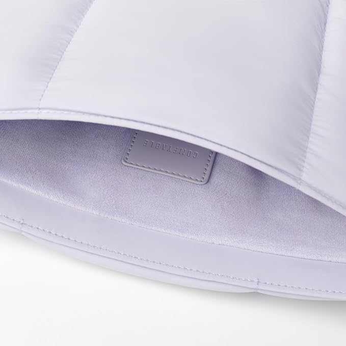 Comfyable Puffy Laptop Sleeve 15 16 Inch, Quilted Puffer Laptop Carrying Case for Women, Pillow Pouch Compatible for MacBook Air M5 & MacBook Pro M5 Pro/Max 2026, Lavender