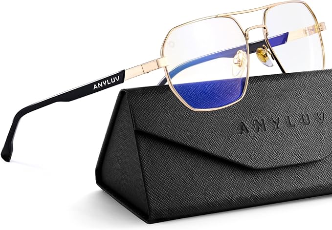 ANYLUV Blue Light Glasses for Woman/Men, Blue Light Blocking Glasses Women Computer Gaming Glasses for Eye Protection