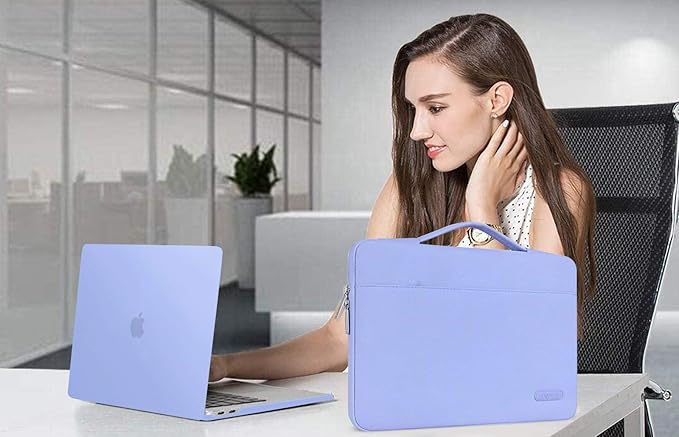 MOSISO Compatible with MacBook Pro 13 inch Case M2 2026, 2025, 2024-2016 A2338 M1 A2251 A2289 A2159 A1989 A1708 A1706, Plastic Hard Case&Bag&Keyboard Skin&Webcam Cover&Screen Protector, Serenity Blue