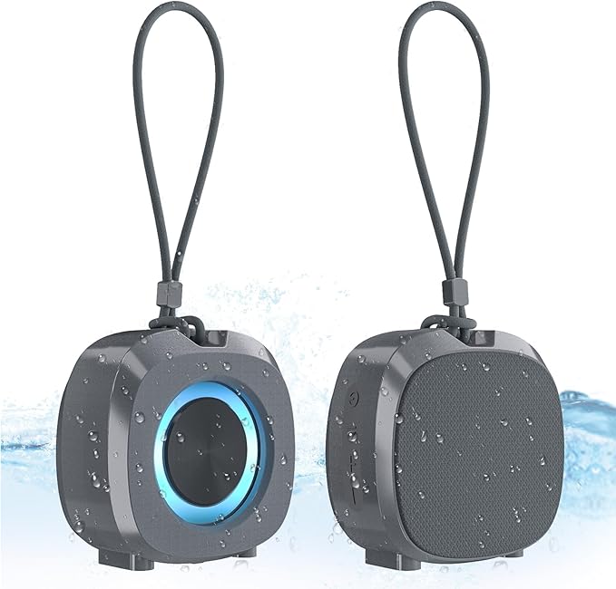 Bluetooth Speaker Portable Media Players Clear Loud Stereo Sound Deep Bass Wireless Speaker With Lights TWS IPX5 Waterproof Small Speakers Long Playtime for Home/Party/Outdoor/Beach Electronic Gadgets