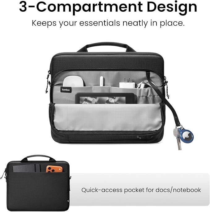 tomtoc 360° Protective Laptop Case for 14-inch MacBook Pro M5 Pro/Max (2026) A3426 A3427 A3434, M4/M3/M2/M1 A3112 A3401 A3185, Water-Resistant Laptop Sleeve with CornerArmor, Fits 13.8" Surface Laptop