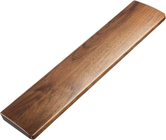 Faluber Wooden Wrist Rest, 17.3-inch Length and 20mm Thickness for Full-Sized Keyboard, Walnut Wood Palm Rest, Ergonomic Design for Mechanical Gaming Keyboard, Stain Resistant (Large, Walnut Wood)