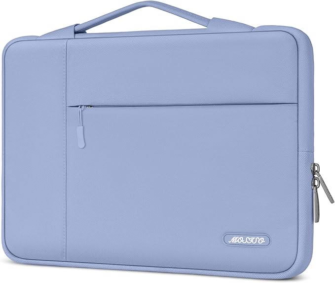 MOSISO Laptop Case 13 inch, 13 inch Laptop Sleeve with Handle Compatible with MacBook Air 13 M4 M3 M2 M1 2025-2018 / Pro 13 M2 M1 2025-2016, Polyester Multifunctional Computer Bag, Pastel Blue