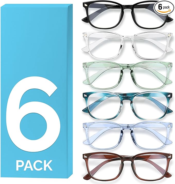 MIGSIR Blue Light Blocking Glasses for Computer Gaming, Fashion Fake Helps Reduce Screen Fatigue Eyeglasses for Women Men