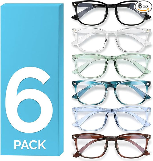 MIGSIR Blue Light Blocking Glasses for Computer Gaming, Fashion Fake Helps Reduce Screen Fatigue Eyeglasses for Women Men