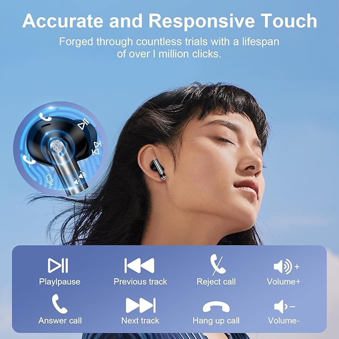 for Samsung Wireless Earbuds, Bluetooth Headphones for Samsung Galaxy S26 Ultra/S25/S24/S23/S22/S21/A16/A15/A56/A36/Z Flip7 Wireless Ear Buds, 60Hrs Playtime, Hi-Fi, Noise Cancelling, IP7 Waterproof