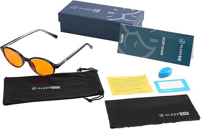 Sleep ZM Blue Light Blocking & Light Sensitivity Glasses - 8 Lens Types for Comfort, Relaxation, Sleep & Relief - 50+ Styles