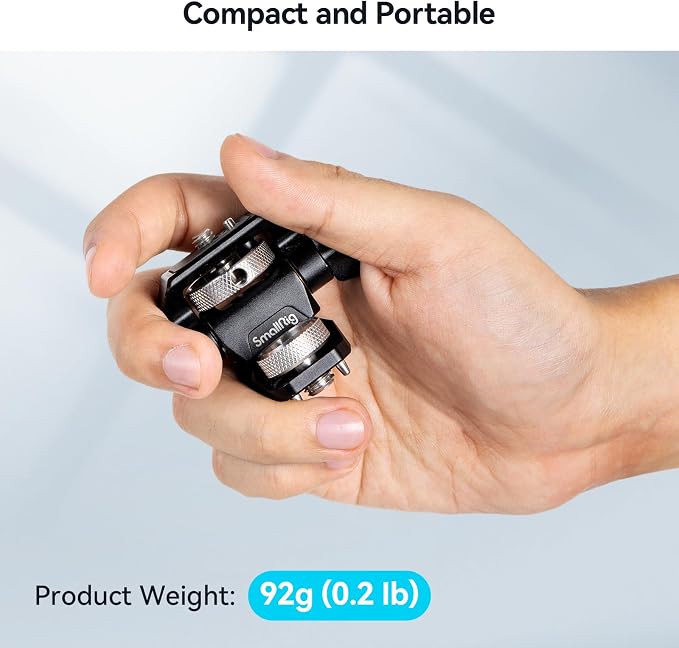 SmallRig Adjustable Camera Monitor Mount for ARRI-Style (Upgrade), 360° Swivel and 180° Tilt Monitor Holder Anti-Twist Support 5” and 7” Field Monitor - Image 5