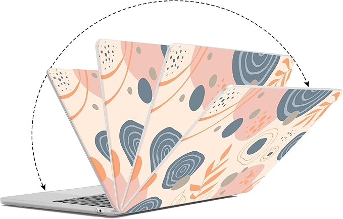 G JGOO Compatible with MacBook Air 13 inch Case 2026 2025-2022 M5 A3449 M4 A3240 M3 A3113 M2 A2681, Plastic Hard Shell for MacBook Air 13.6 inch Case + Keyboard Cover + Screen Protector, Leaf