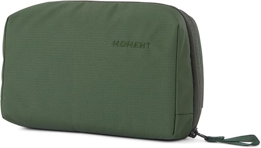 Moment Everything Tech Organizer – Water-Resistant Travel Pouch for Cables, Chargers & Accessories | Regular & Mini Sizes (Olive, Regular)