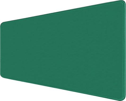 Large Gaming Mouse Pad, XXL Extended Computer Keyboard Mouse Mat with Stitched Edges, 31.5" x 15.7" Non-Slip Waterproof Rubber Base Office Big Long Mousepad for Work, Game, Office, Home, Green