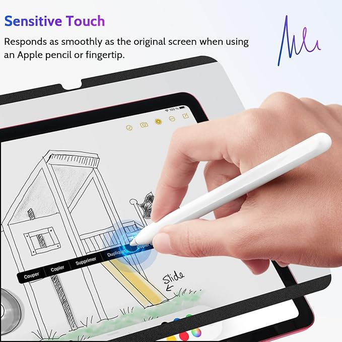 Peslv Magnetic Privacy Screen Protector for iPad 10th 2022 10.9" & iPad 11th A16 2025 11", Removable Anti Blue Light Glare Spy Private Filter, High Sensitive Bubble-Free Black Security Screen