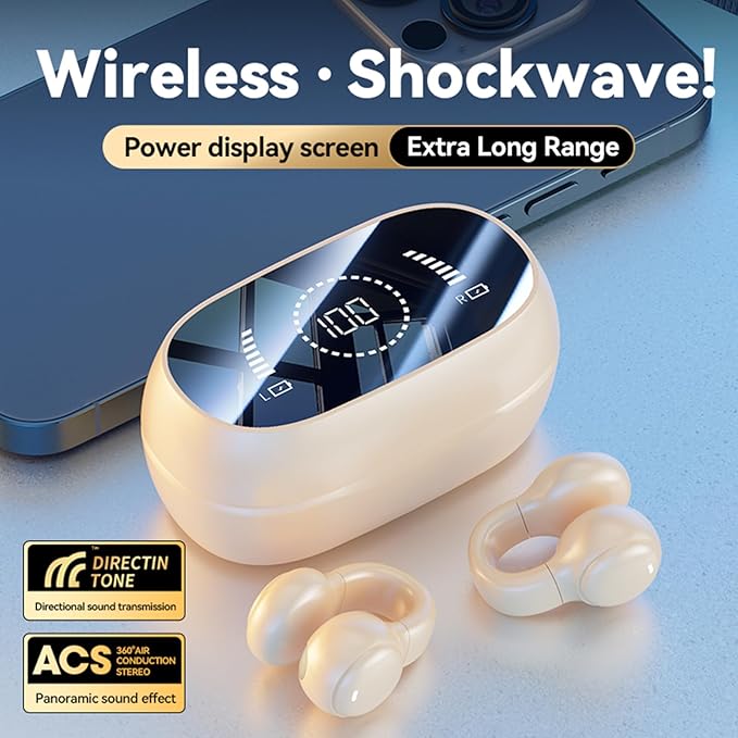 2024 Version True Wireless Bluetooth Earbuds with Charging Case Compatible with Apple & Android, Dual Connect, Built-in Microphone, Stereo Sound in-Ear Bluetooth Headphones Headset - Model 33