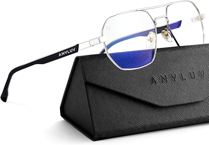 ANYLUV Blue Light Glasses for Woman/Men, Blue Light Blocking Glasses Women Computer Gaming Glasses for Eye Protection