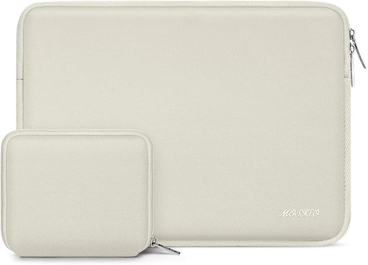 MOSISO Laptop Case 13.3 inch, 13-13.3 inch Laptop Sleeve Bag Compatible with MacBook Air/Pro 13/Pro 14 M5 M4 M3 M2 M1, HP Dell ASUS Lenovo, Neoprene Computer Sleeve Bag with Small Case, Sand