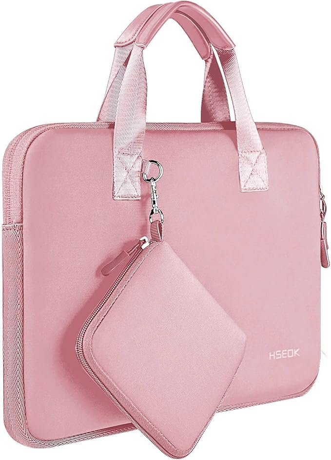 Hseok Laptop Sleeve 14.1-15 inch Case with Small Pouch, Neoprene Computer Bag Compatible with MacBook Air 15 M4 A3241 M3 A3114 M2 A2941, MacBook Pro 15 A1990 A1707, XPS 15 & More 14-15 PC,P02K01