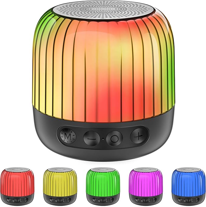 Bluetooth Speaker, Multicolor Changing Bedside Lamp, LED Table Lamp, Built-in Mic, Support TF Card, MP3 Player, Best Gifts for Girls Boys Teens Women Men Friends Christmas
